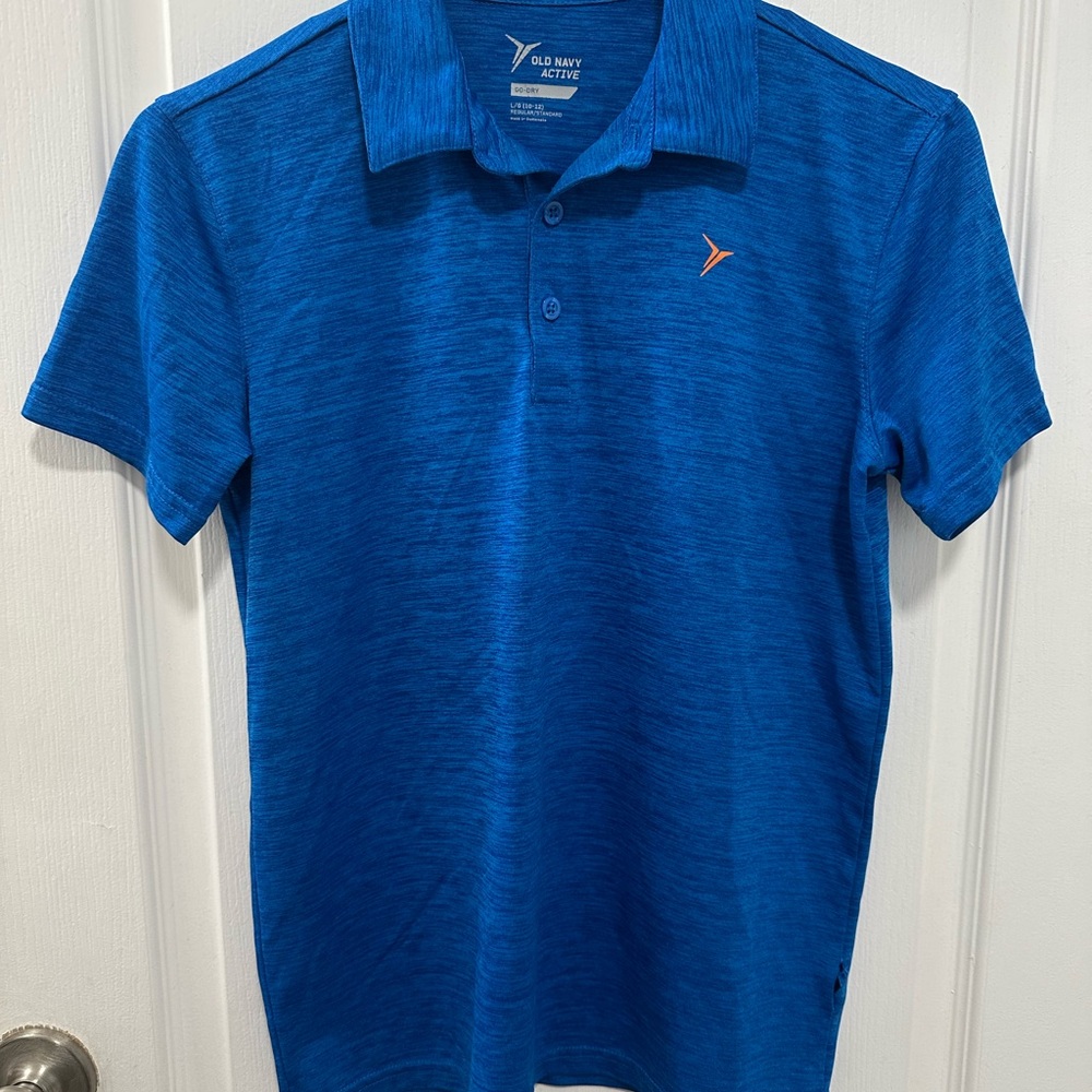 Old Navy Blue Go-Dry Polo Shirt